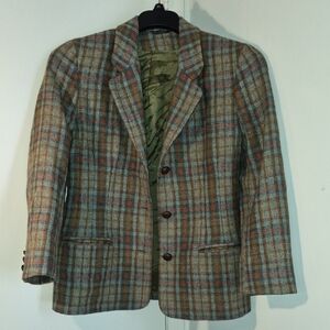 Laura Ashley Women's Plaid Blazer - Multicolored
